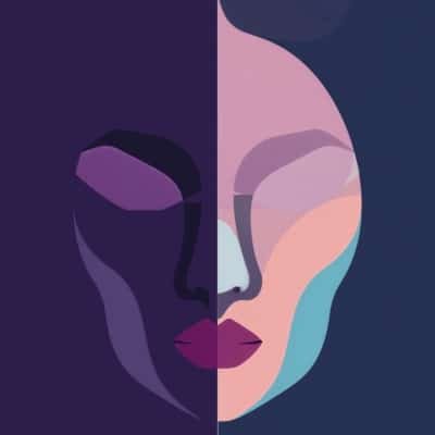 Masque double face